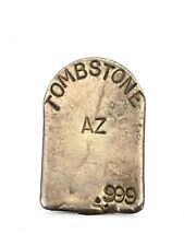 Hermosa tonificación Tombstone 33,5 gr barra de lingote de plata vintage .999 Arizona segunda mano  Embacar hacia Mexico