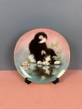 Vintage cat plate for sale  BRADFORD