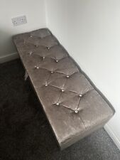 Crushed velvet ottoman for sale  UK