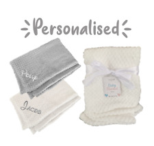 Personalised baby blanket for sale  BIRMINGHAM