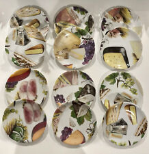 RARE Vintage ROCHARD LIMOGUE FRENCH Wine & Cheese Canapè Plates 5” -  12 Pieces for sale  Shipping to South Africa