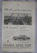 1954 humber super for sale  DARWEN