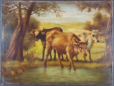 Ancien tableau vaches d'occasion  Versailles