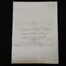 antique piano CLEMENTI octave lesson op.2d , c. 1814 GOULDING for sale  Shipping to South Africa