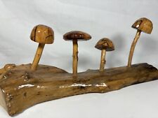 Wooden mushrooms ornament for sale  IPSWICH