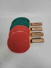Vintage Crown Sunflex Table Tennis Set Of 4 Paddles  for sale  Shipping to South Africa