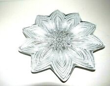 Glass silver flower for sale  Pompano Beach