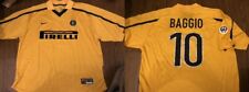 Usato, INTER MILAN 1999/00 BAGGIO #10 MAGLIA TERZA XL maglia gialla maglietta da calcio usato  Spedire a Italy