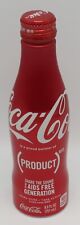 Coca-Cola "PRODUCTO" Botella Aluminio 250ml 2014 EE. UU. 'GENERACIÓN LIBRE DE SIDA' segunda mano  Embacar hacia Mexico