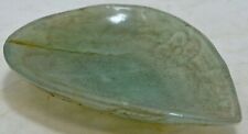 Artesanal Jade Verde Semi Pedra Preciosa Folha em forma de joias Bowl comprar usado  Enviando para Brazil