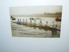 Cartão postal foto real The Cambridge Crew 1908 - Corrida de barco - Remo comprar usado  Enviando para Brazil