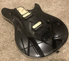 LOADED EVH Wolfgang Special Custom Stripe Black Body w/EVH Floyd Rose & D-tuna for sale  Shipping to South Africa