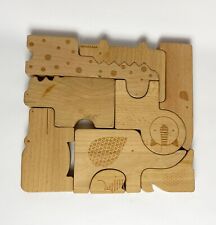 Natural Beech Wood [ PETIT COLLAGE ] Safari Jungle [ Puzzle + Play ] OPENED ! for sale  Shipping to South Africa