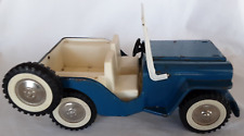 Tonka 1960s Jeep Azul 10" Caminhão de Brinquedo de Aço Prensado Vintage Antigo Colecionável comprar usado  Enviando para Brazil