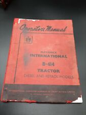 Vintage McCormick International B-414 Tractor Diesel and Petrol Models Manual for sale  Canada
