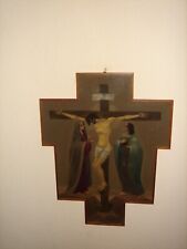 Used, Old oil painting, Religious - { Jesus Christ on the cross, is signed and dated}. for sale  Shipping to South Africa