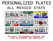 PLACA DECORATIVA COCHE ESTADOS MÉXICO/Placas Personalizadas Carro Estados México segunda mano  Embacar hacia Argentina