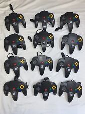 Usado, Controle Nintendo 64 preto cinza NUS-005 oficial N64 fabricante de equipamento original autêntico comprar usado  Enviando para Brazil