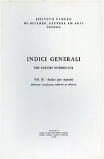 Indici generali dei usato  Firenze