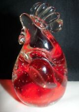 Red glass rooster for sale  HAWICK