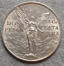 México 1921 plata 2 dos pesos, victoria alada, detalles AU segunda mano  Embacar hacia Argentina