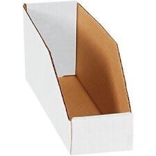 Boxes -Open Top Bin Boxes, 3 3/4" x 7 1/4" x 6 1/2", White Pack of 10- for sale  Shipping to South Africa