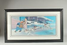 Usado, Celda artística de animación Bugs Bunny de béisbol Yer Out firmada por Virgil Ross segunda mano  Embacar hacia Argentina