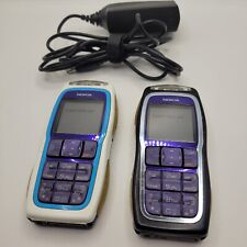 LOTE (2) Celulares Nokia 3220b T-Mobile FUNCIONANDO Ambos seguram uma carga LEIA, usado comprar usado  Enviando para Brazil