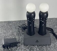 Playstation OEM Move Move Controller Paquete de 2 PS4 PS3 PSVR con base de carga segunda mano  Embacar hacia Argentina