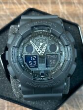 Relógio Casio G-Shock masculino resina preta com mostradores brancos analógico-digital GA100-1A1, usado comprar usado  Enviando para Brazil