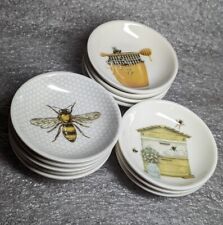 Conjunto de 12 pratos de grés com tema de abelha e mel 3" alimentos máquina de lavar louça e cofre para micro-ondas comprar usado  Enviando para Brazil