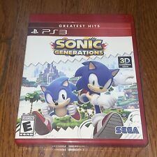 Sonic Generations para PS3 3D estojo vermelho exclusivo Greatest Hits comprar usado  Enviando para Brazil