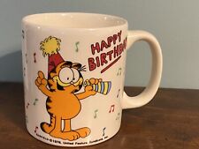 Garfield Happy Birthday Vintage Mug - 1978, used for sale  CRIEFF