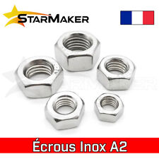 Écrous Inox A2 - M1.2 M1.4 M1.6 M2 M2.5 M3 M4 M5 M6 M8 - Par lots 5 à 100 pcs, occasion d'occasion  France