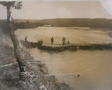 WW2 Original War Office Photo 8th Army Sappers build Pontoon - Sangro ITALY AP64 for sale  Shipping to South Africa