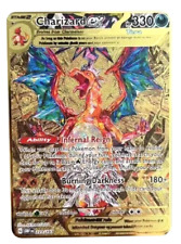 Used, POKEMON CHARIZARD EX GOLD METAL COLLECTABLE CARDS HP 330 VMAX EX GX MEGA for sale  Shipping to South Africa