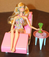 Barbie Sized - Outdoor Patio Furniture - Lounge, Table, Barbie Doll & Beverage for sale  Shipping to South Africa