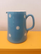 Laura Ashley Blue and White Spotted China Jug for sale  FALMOUTH