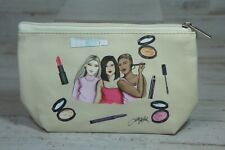 Laura Geller Makeup Cosmetics Bag 8x5 in Beige Holly Nichols Artist for sale  Shipping to South Africa