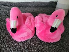 Pink flamingo slippers for sale  WESTON-SUPER-MARE