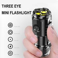 Mini lanterna de três olhos, lanternas LED recarregáveis lúmens altos MELHOR comprar usado  Enviando para Brazil