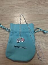 tiffany double heart necklace for sale  WELLINGBOROUGH