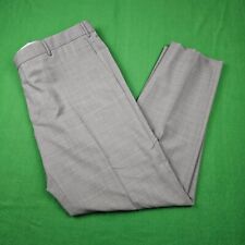 Pantalones de vestir Zanella Parker para hombre talla 42 gris pantalones lana formal entrepierna 31" segunda mano  Embacar hacia Argentina