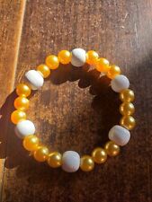 Bracelet perles oranges d'occasion  Coutras