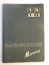 Used, Morris Marina 1.3 & 1.8 Handbook by British Leyland 1974 paperback for sale  LYDNEY