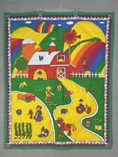 Rainbow barnyard fabric for sale  Fort Kent