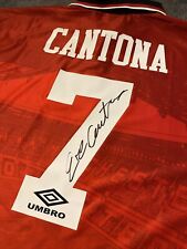 Cantona signed manchester for sale  UK