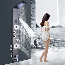 Łazienka Prysznic Kran Zestaw prysznicowy Panel prysznicowy Wanna Prysznic ręczny Czarny na sprzedaż  Wysyłka do Poland