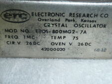(1) ONE - ERC ELECTRONIC RESEARCH 1MHZ TCXO MODELO EROS-800MG2-7A comprar usado  Enviando para Brazil