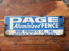 Page fence sign for sale  Ridgewood